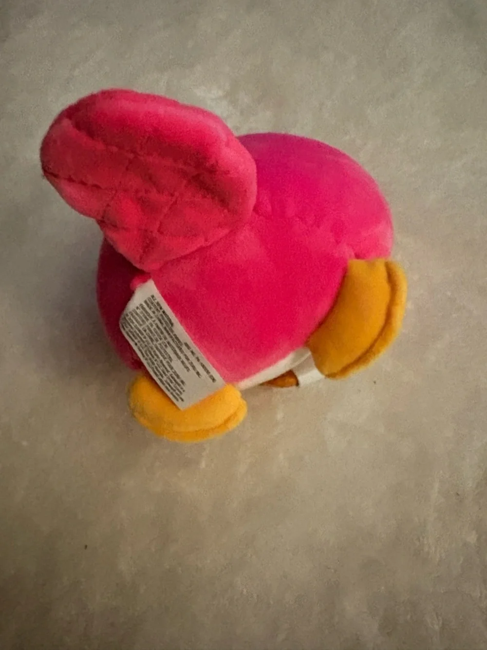 Plush Pink platypus Toy with Yellow Beak & Feet with subway cookie